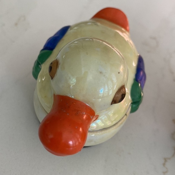 Vintage Handpainted Lusterware Duck Cream and Sugar Set Made in Japan - Picture 3 of 11